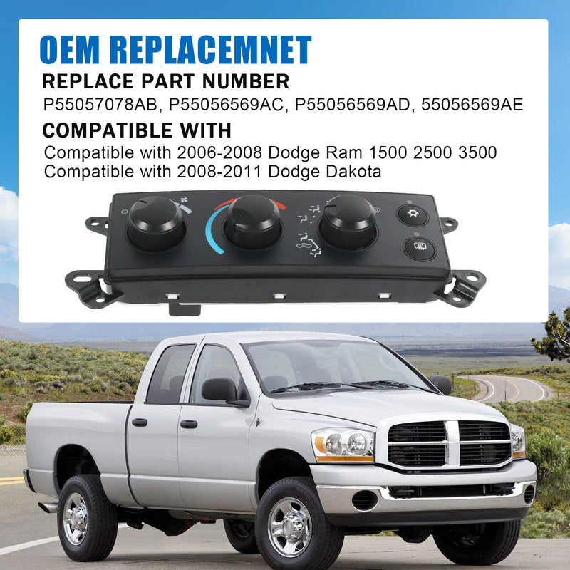 A/C Heater Climate Control Module for 2006-2008 Dodge RAM 1500 2500 Dakota 08-11