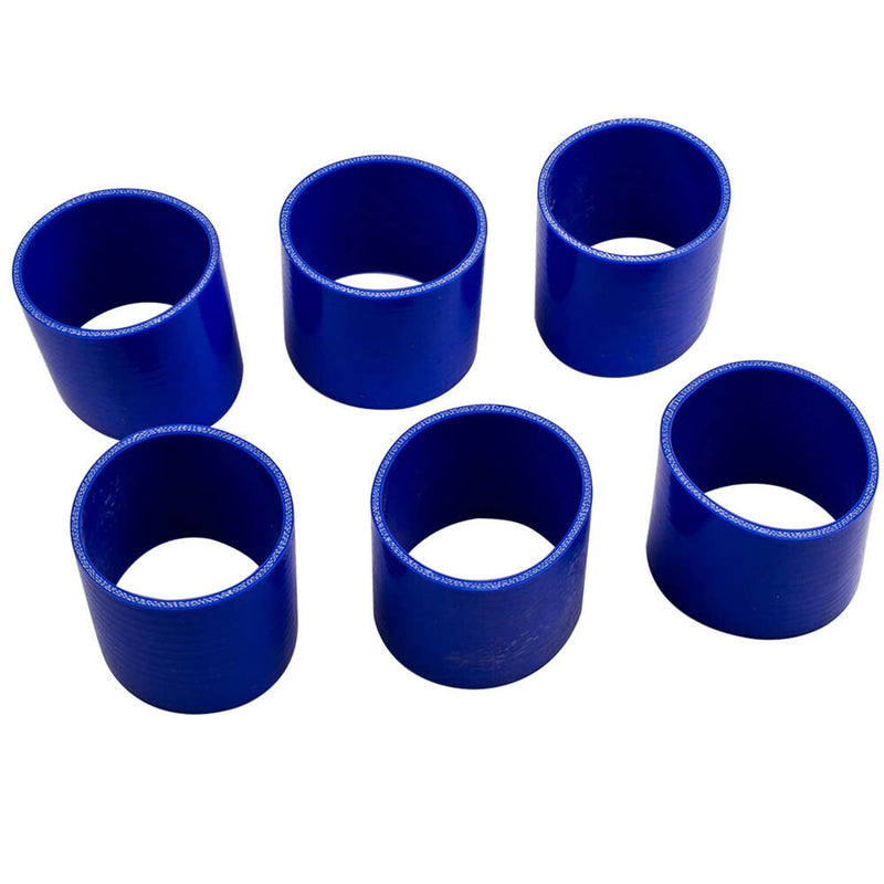 3 Inch DIY Polished Intercooler Piping w/ U Pipe Blue Silicone Coupler + Clamp K