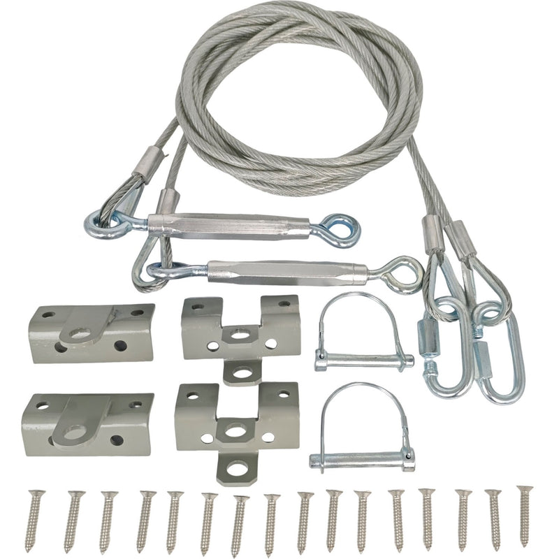 Conversion Cable Kit for Toy Hauler Patio Door 109 Inch Upper Lower Bracket