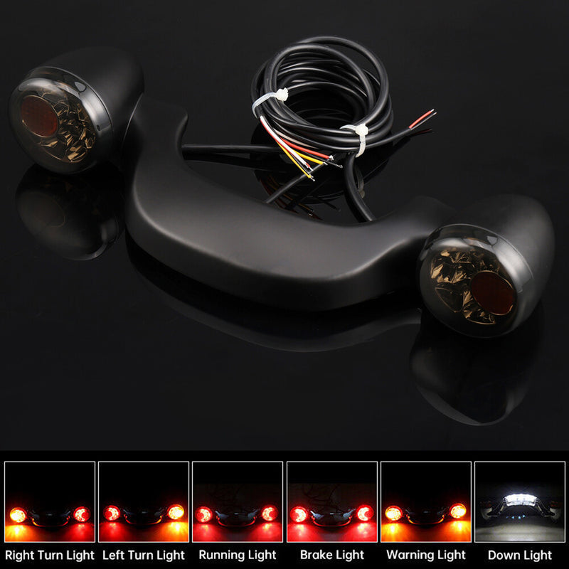 Rear Turn Signal Brake Light Bar for Harley Street Glide Road Glide 10-23