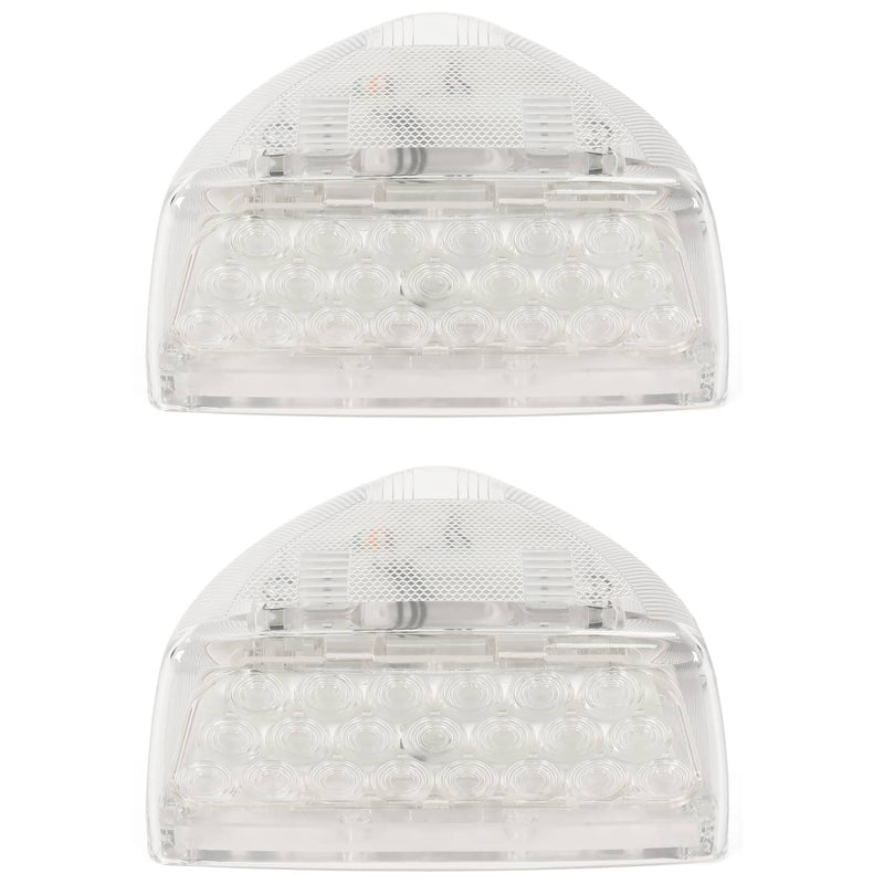 DURAFORCE 31 LED Turn Signal Lights Amber Clear Lens RH LH for Peterbilt 379 359 Pair