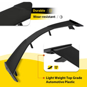 DURAFORCE Rear Trunk Lid High Wing Spoiler for Corvette C8 Z51 20-24 Painted Black ABS