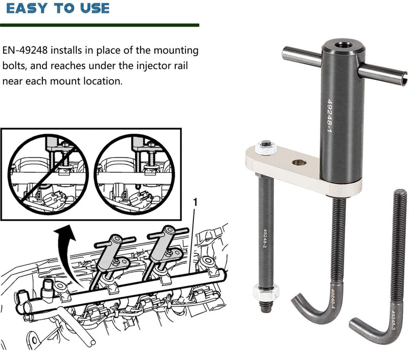 EN-49248 Injector Rail Assembly Remover Tool for 27-214 Direct Injection Engines