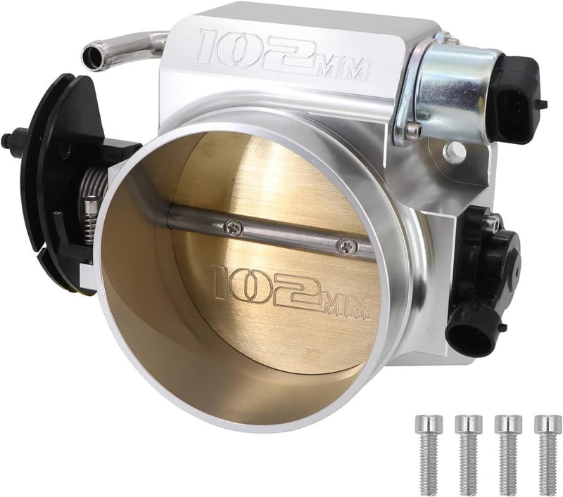 102mm Aluminum 4-Bolt Throttle Body TPS IAC for GM LS1 LS2 LS6 LS7