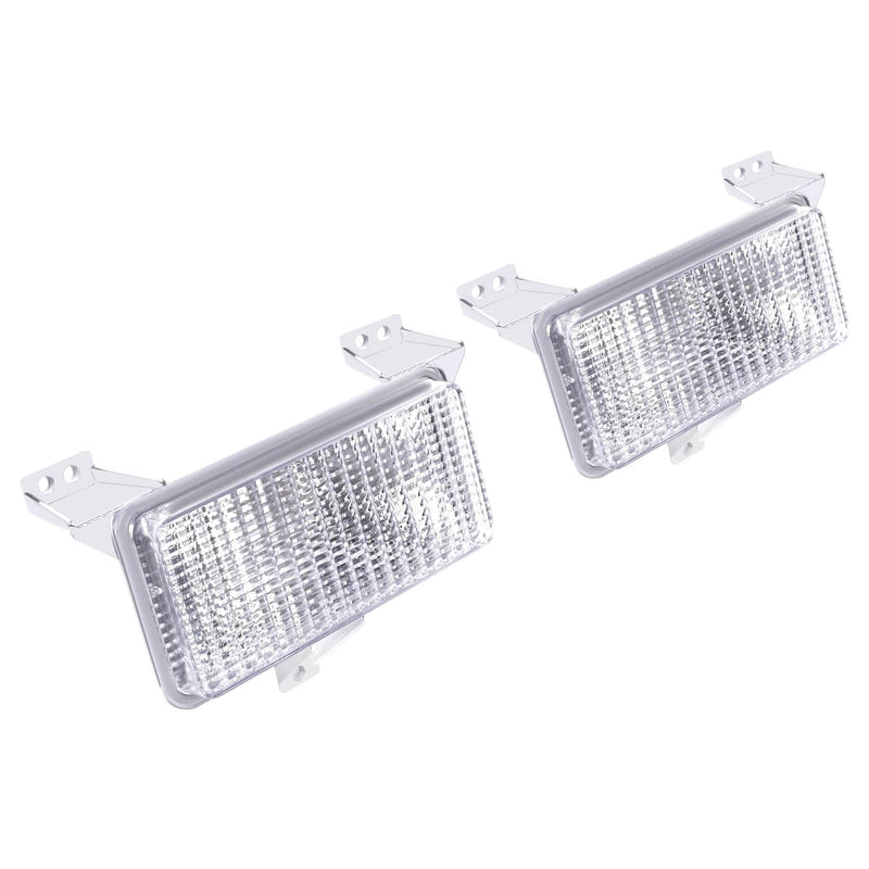 DURAFORCE Turn Signal Corner Park Lights for Chevy for GMC Pickup Truck 1983-1991 Pair