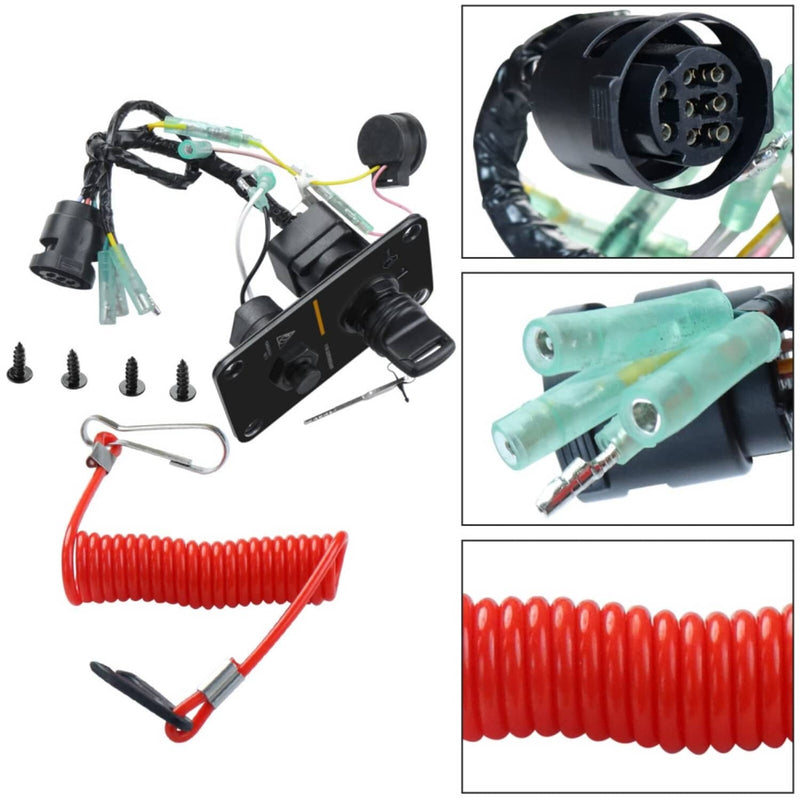 DURAFORCE 704-82570-12-00 Ignition Key Switch Panel for Yamaha Outboard 704-82570-08-00