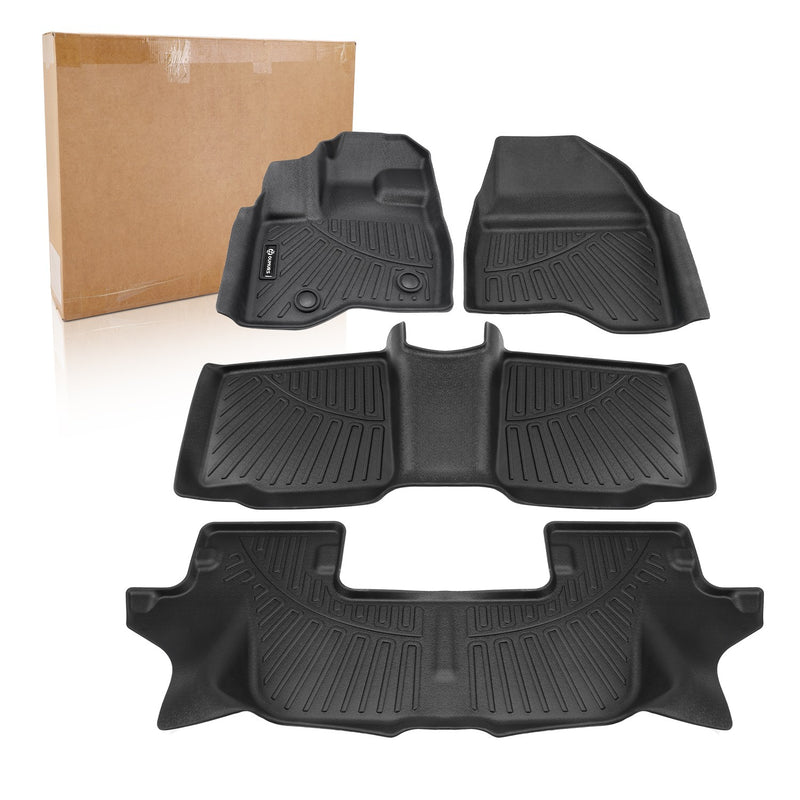 Floor Mats for 2011-2014 Ford Explorer Bench Seating 3 Rows Liners