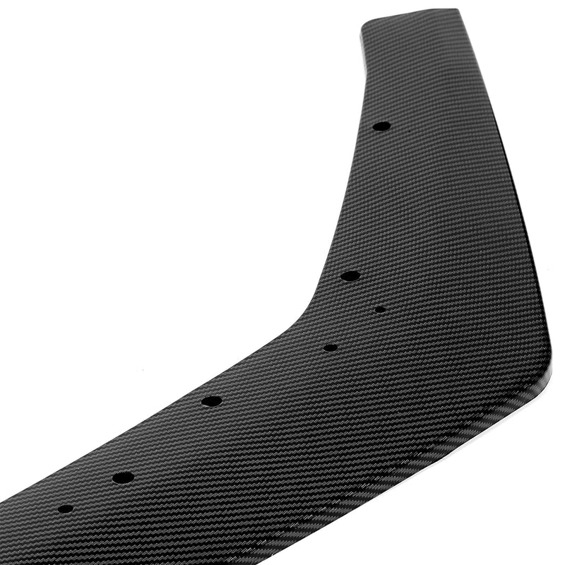 Carbon Fiber Color GT Style Front Splitter Spoiler Lip for Ford Mustang 2018-23
