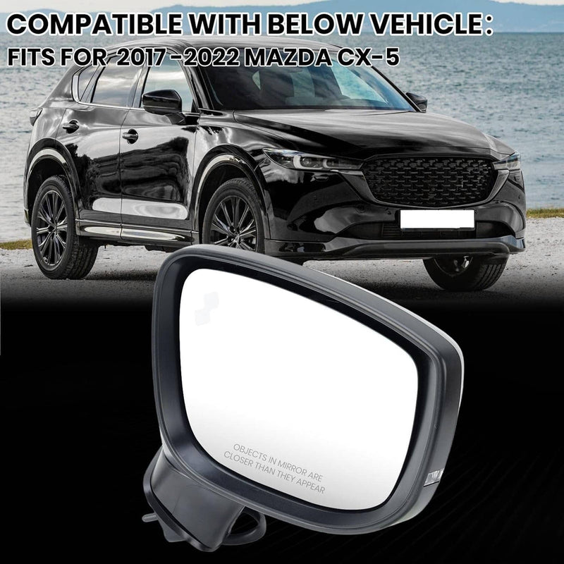 Passenger Side Mirror for Mazda CX-5 2017-2024 BSM Power Turn Signal