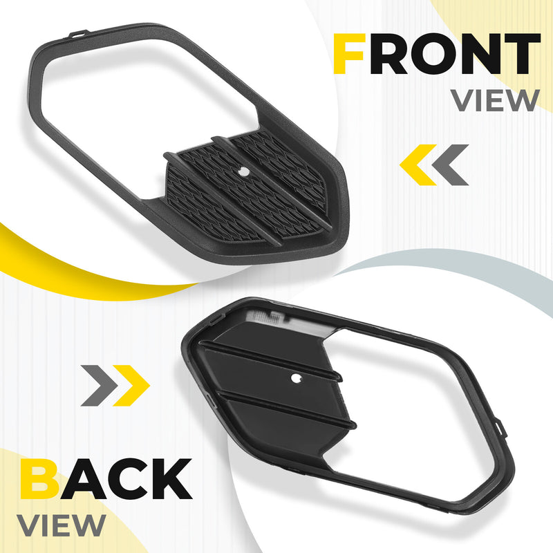 Bumper Fog Light Cover Bezel for Ford Escape Kuga 2017 2018 2019 Left+Right Pair