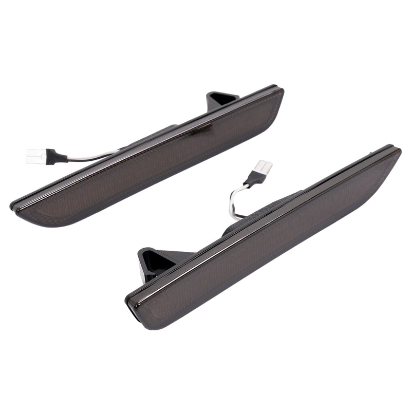 Side Marker Lights Smoked Lens for Ford Mustang 2010-2014 Front Rear LED 4 Piece