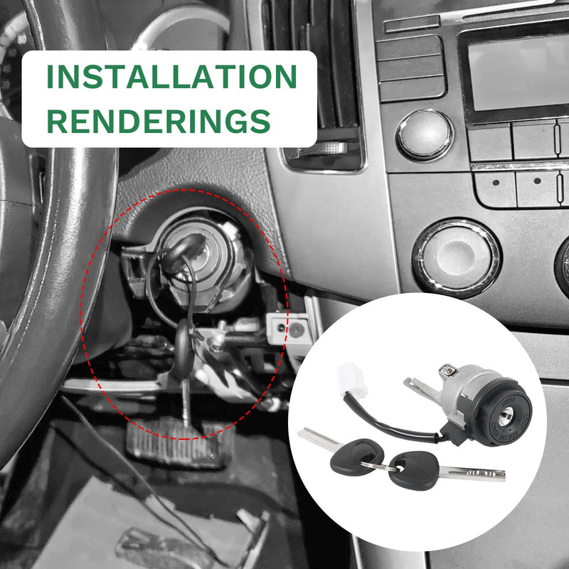 81900-1RJ00 Ignition Lock Cylinder for Hyundai Accent 2012-2017 Keys