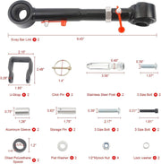 DURAFORCE Front Sway Bar Link Quick Disconnects for Jeep Wrangler TJ 1998-2006