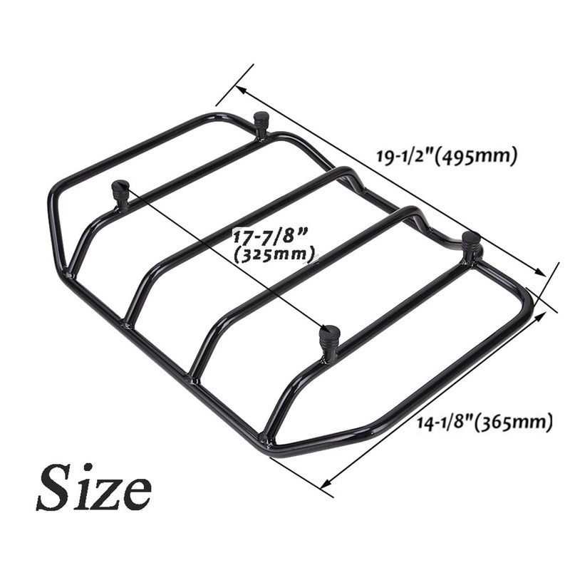 53665-87 Tour Pack Pak Trunk Luggage Top Rack for Harley Road King Electra Glide