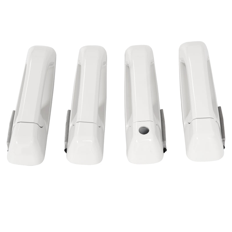 Outside Door Handle White for Dodge Ram 1500 2009-2024 2500 2011-2025 4 Pcs