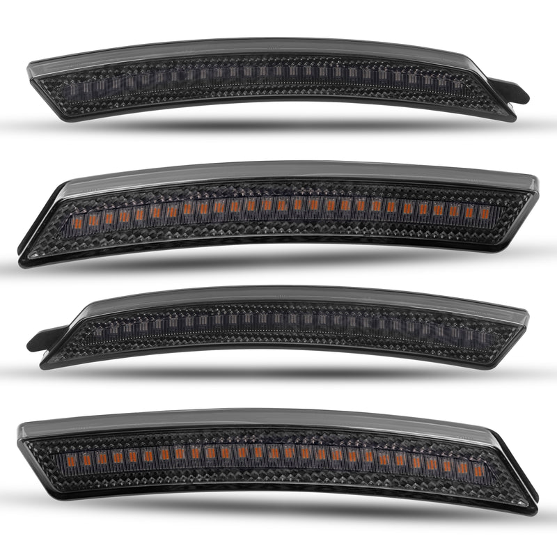 Front Rear Full LED Fender Side Marker Lights for Mini Cooper R55 R56 R57 07-16
