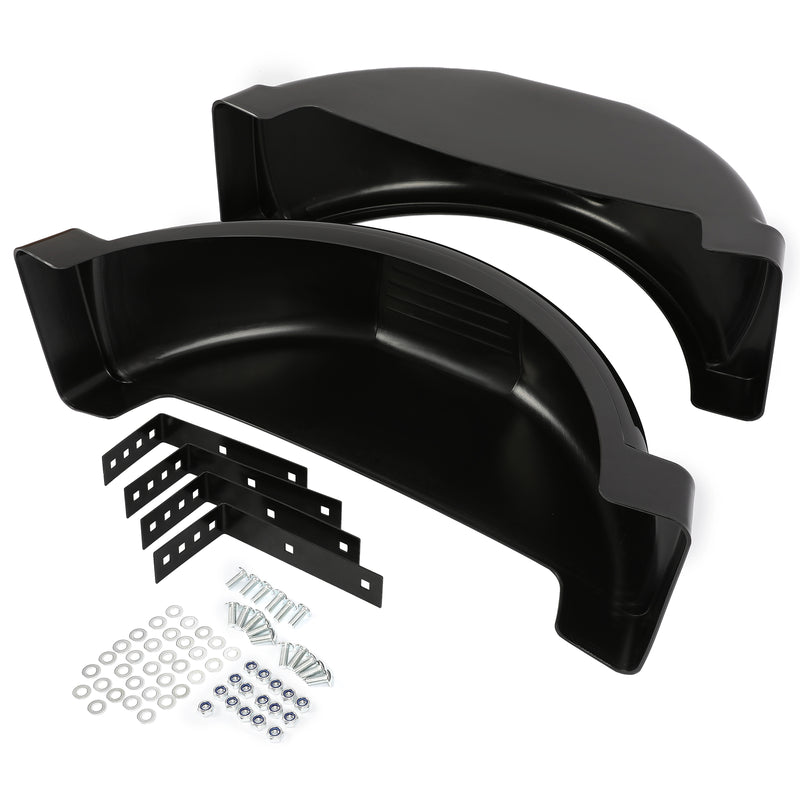 LH & RH Trailer Fenders w/ 13" Diameter Wheels for Single-axle Trailers