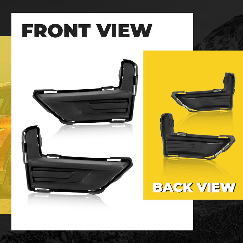 Front Bumper Fog Light Lamp Covers Grille for Nissan Rogue 17-20 18 Left+Right