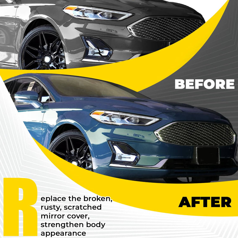 DURAFORCE #KS7Z15200B LED Fog Lights Clear Driver Passenger Side for Ford Fusion 2019-2020