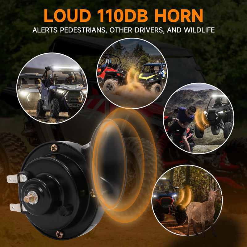 Plug and Play Turn Signal Horn Kit for Polaris Can-Am Kawasaki UTV Universal