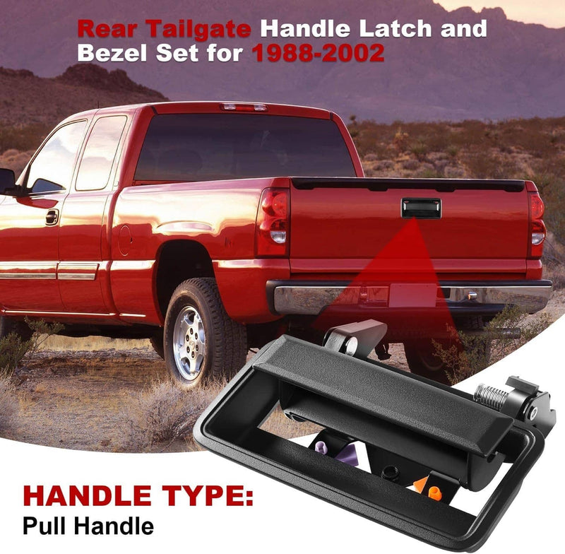 Tailgate Handle & Bezel for Chevy GMC CK 1500 2500 3500 Pickup Truck