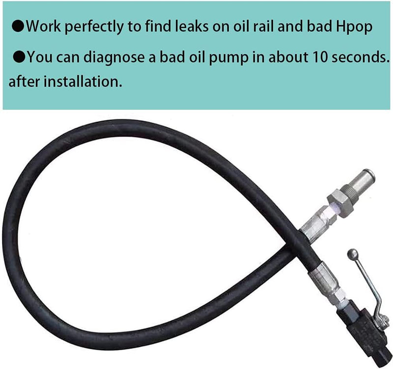 High Pressure Oil Pump IPR Air Test Fitting Tool for Ford 6.0L Powerstroke