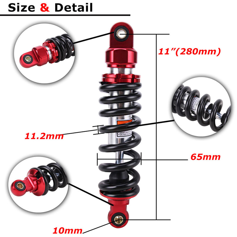 Rear Air Shock Absorber Suspension for Yamaha TTR90 PW80 Honda CRF70 XR100
