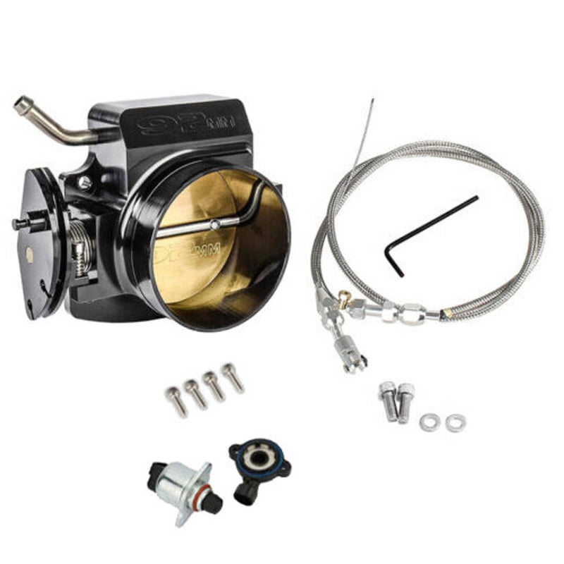 LS 92MM Throttle Body with Position Sensors TPS IAC Throttle Gas Cable Kit