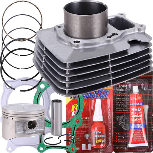 DURAFORCE Cylinder Piston Gasket Top End Rebuild Kit for Honda Recon 250 TRX250 EX ATV