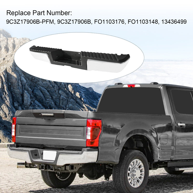 Rear Step Bumper Chrome without Sensor Holes for Ford F250 Super Duty 2008-2016