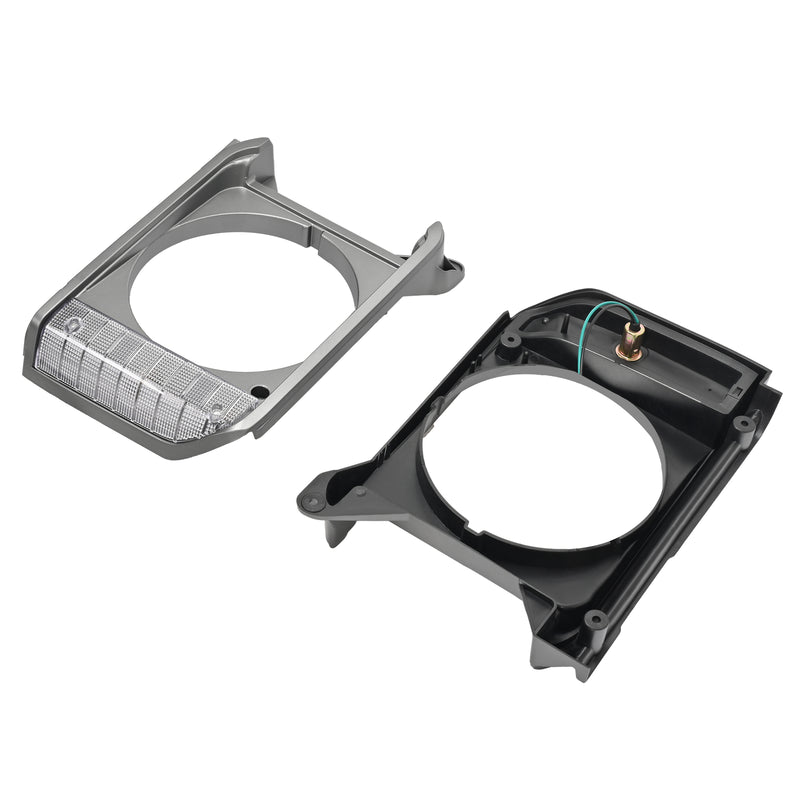 8161089105 Gray Headlight Bezel Door Set for Toyota Pickup RWD 79-81