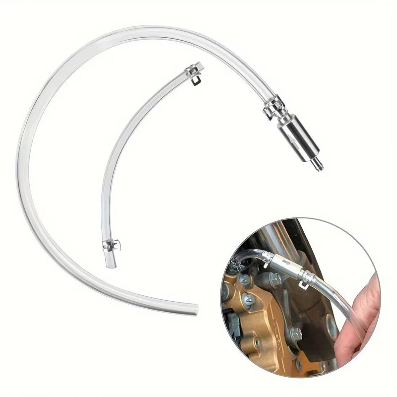 Clutch Brake Bleeder Hose One Way Valve Tube Bleeding Tool Kit Motorcycle Car