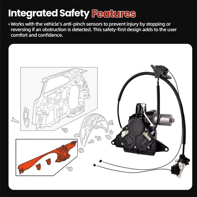 Power Sliding Door Motor w/Cables Right Side for Honda Odyssey 2005-2010
