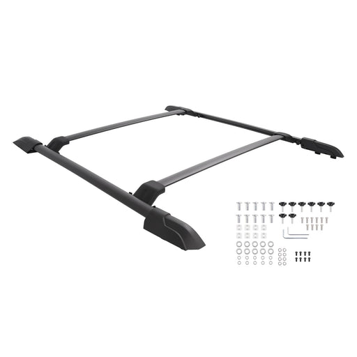 DURAFORCE Roof Rack Rails Cross Bar Side Rail Black for Honda Pilot 2009-2015 4 Pcs