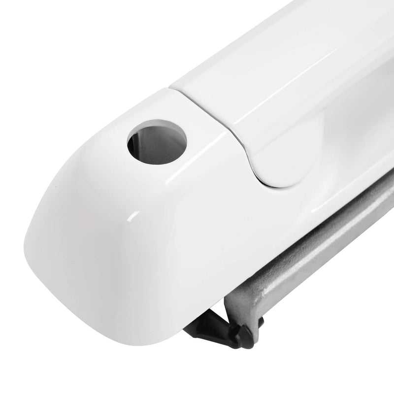 DURAFORCE Outside Door Handle White for Dodge Ram 1500 2009-2024 2500 2011-2025 4 Pcs