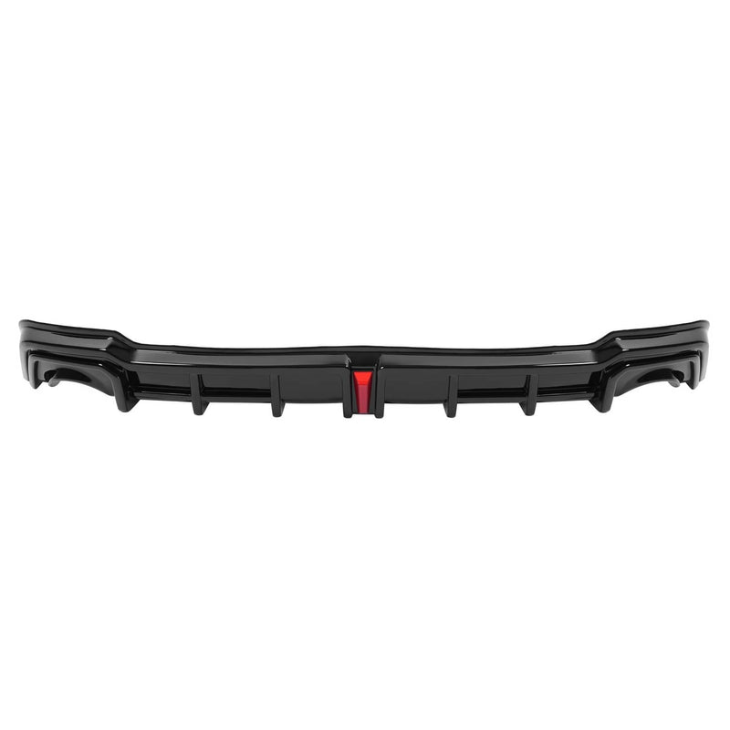 DURAFORCE Rear Bumper Diffuser Corner Spat With LED Light for Honda Civic 22-26 Black