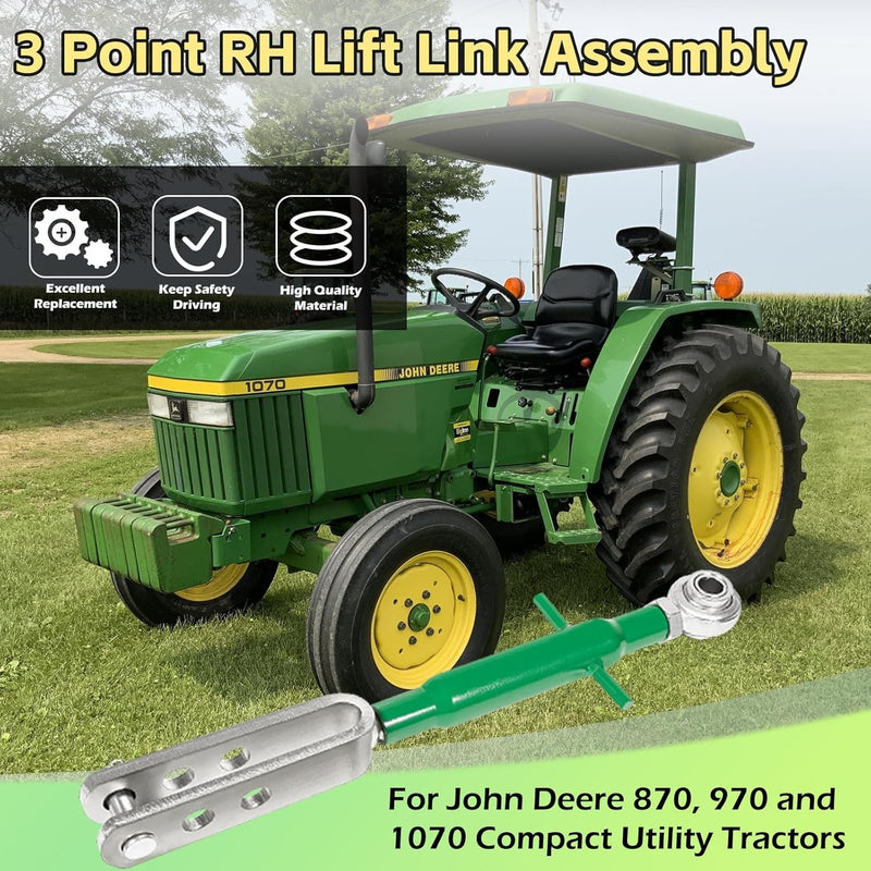 AM877572 Right-Side 3 Point Lift Link for John Deere 870 970 1070 Tractors