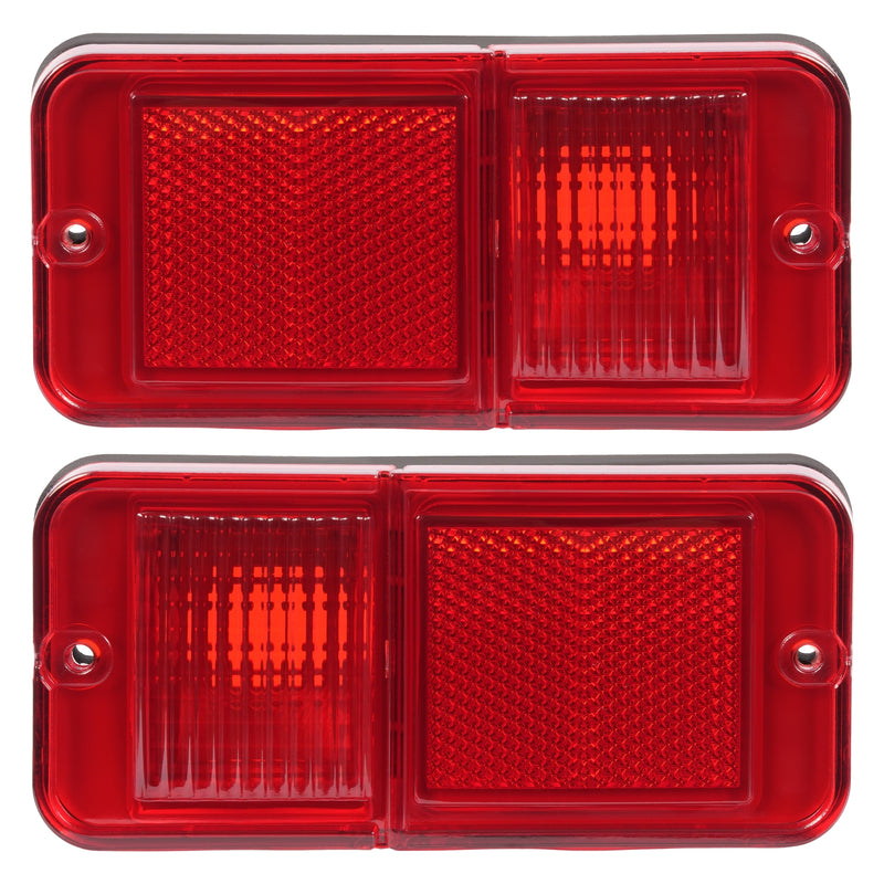 Rear Red Side Marker Lights for Chevrolet GMC C/K Pickup Trucks 1968-1972 Set