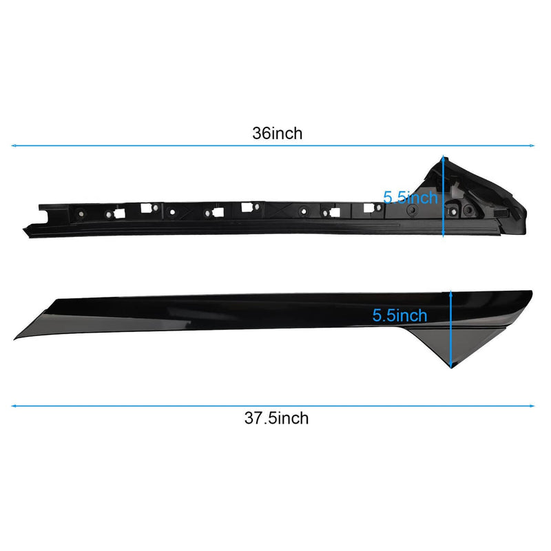 Set For Ford Explorer Left Right Windshield A-Pillar Molding Trim 2011-2019