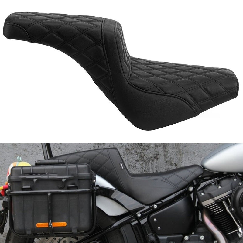 Driver Passenger Seat for Harley Softail Street-Bob FXBB 2018-20 Black