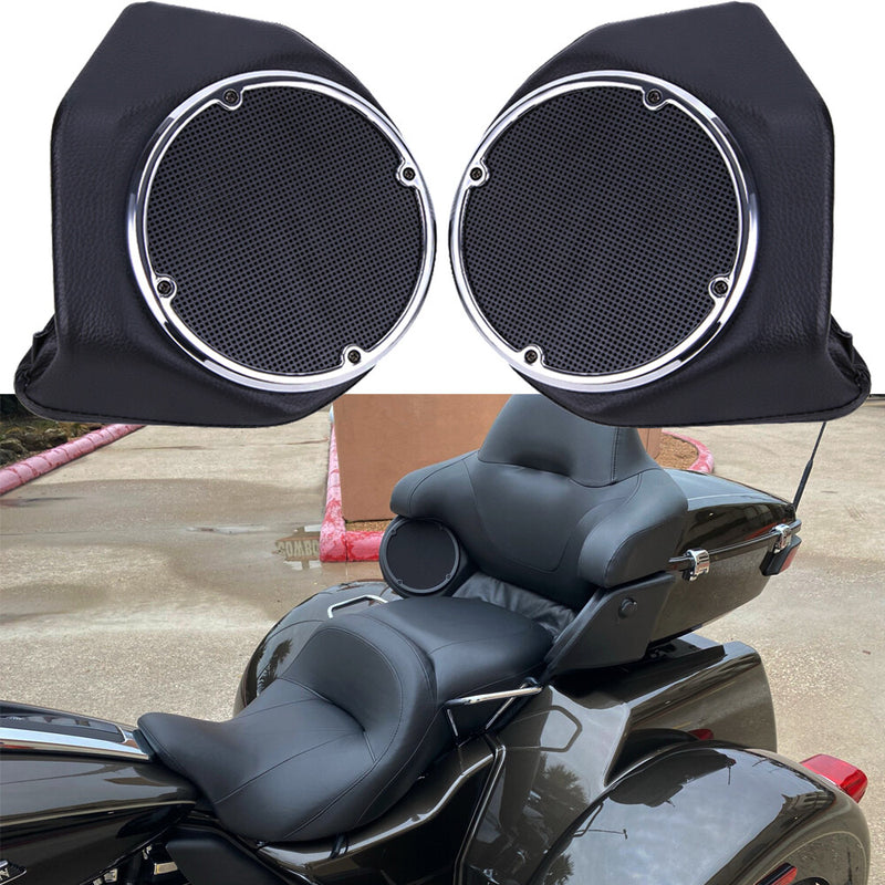 6.5" Speaker Pods Box Pack Trunk for Harley Touring Tour Pak Electra Glide 14-24