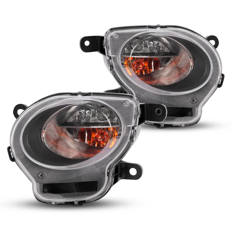 DURAFORCE Turn Signal Parking Lights Clear Lens Front Left Right for Fiat 500 2012-2017