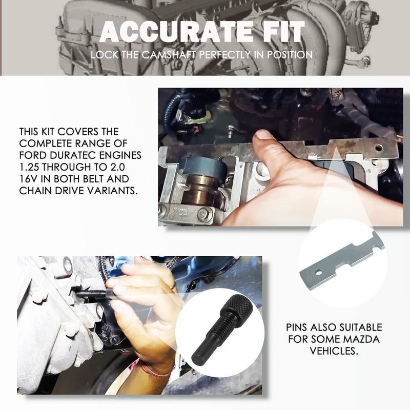 Cam Timing Alignment Tool Kit for Ford Fiesta Focus Mazda Volvo Duratec Engines