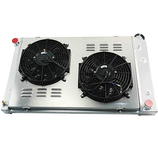 DURAFORCE 4 Row Core Radiator Fan Shroud for Chevy GMC C10 C20 C30 Pickup Truck 1973-1987