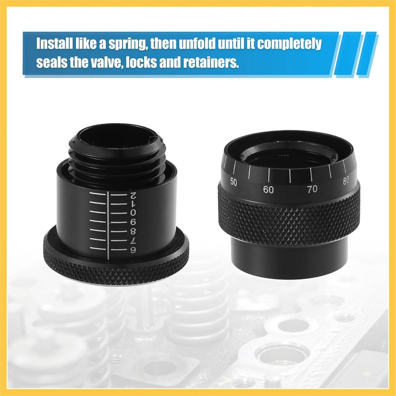 Universal Valve Spring Height Micrometer Measurer 0.75 Inch Metal Black Pack of