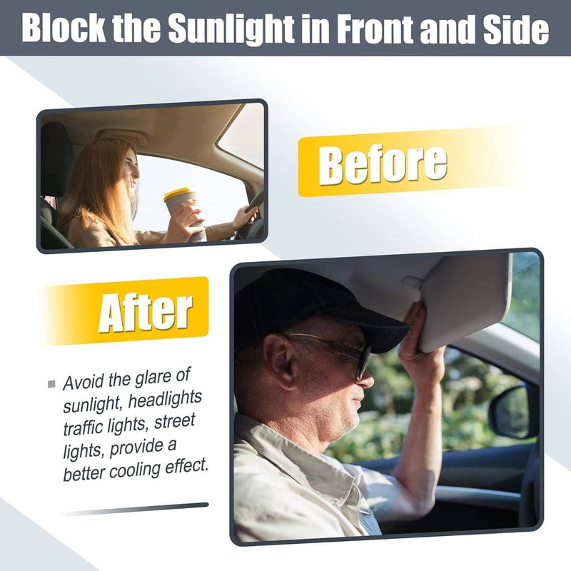 Pair Sun Visor Left & Right Side With Sunroof Gray for Toyota Camry 2007-2011