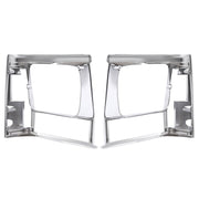 DURAFORCE Headlight Bezel Trim for Jeep Cherokee 91-96 Comanche 91-92 Chrome 2PCS