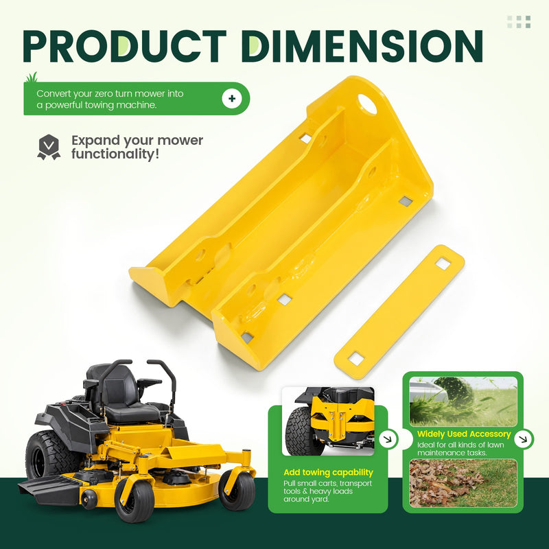 127156 Mower Hitch Kit for Hustler Raptor X XL XD XDX Zeroturn Heavy-duty