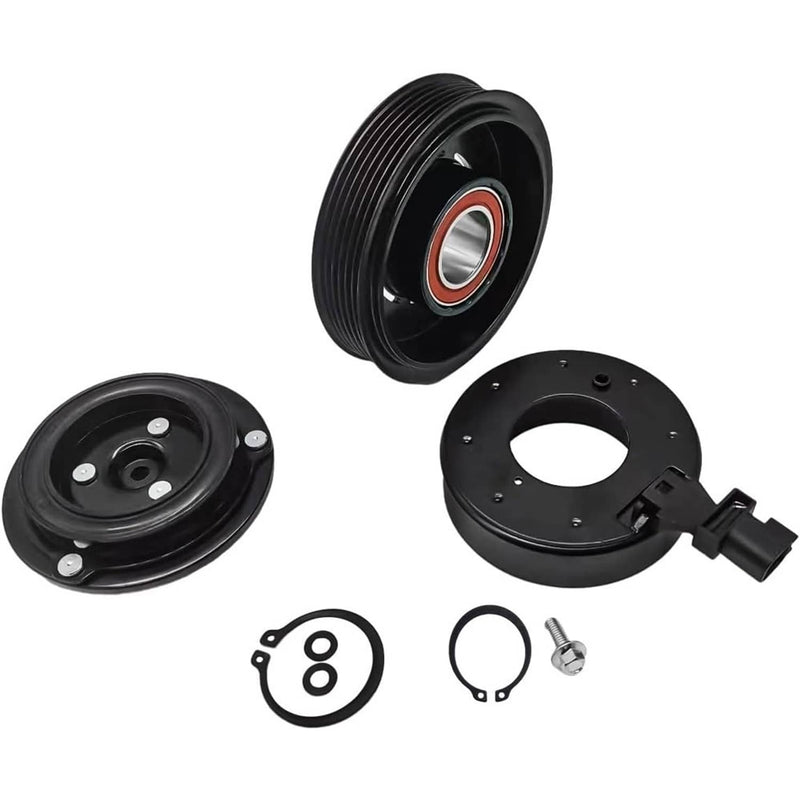 A/C Compressor Clutch Kit Coil Pulley for Jeep Wrangler 3.6L 6 Cyl 2012-2018