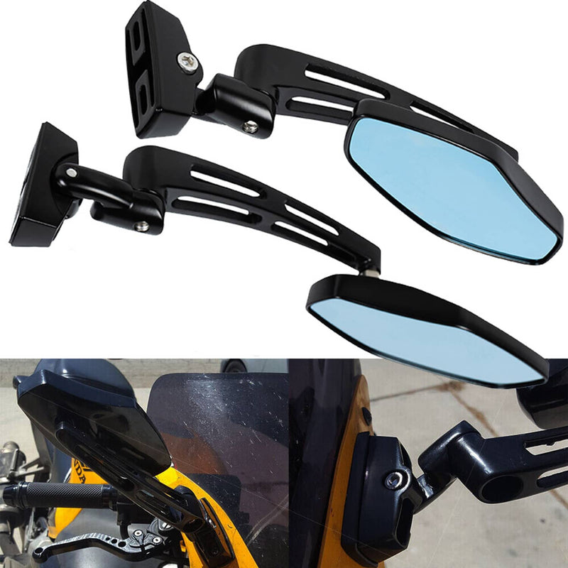 Black Racing Rear View Mirrors Pair for Honda CBR 600 F3 F4i 900 929 954 1000 RR